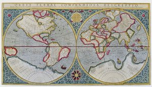 Weltkarte von Mercator (1587)