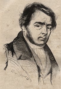 Xavier Sigalon (1787-1837), Maler - Gravur von Unknown artist