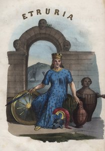 Allegorie von Etrurien - Gravur aus „Usi e Costumi di Tutti i Popoli dell