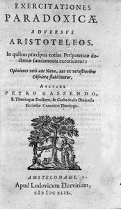 Frontispiz von "Exercitationum paradoxicarum adversus Aristoteleos" von Pierre Gassendi (1592-1655), französischer Philosoph, Astronom, Mathematiker und Physiker von Unknown artist