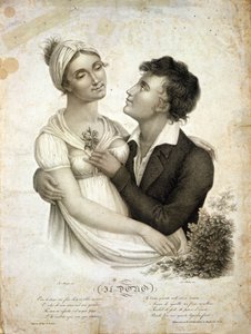 Genreszene, die ein Paar darstellt von Unknown artist