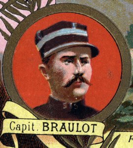 Porträt von Kapitän BRAULOT, Marineinfanteriekapitän, der 1897 im Ehrenfeld in Bonna, Sudan, starb
