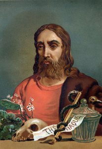 Porträt von Claude Galien (Klaudios Galenos oder Claudio Galeno oder Claudius Galenus oder Galen, ca. 131 - ca. 201), griechischer Arzt. nach „La Ciencia y sus Hombres“ von Louis Figuier. Barcelona 1881 von Unknown artist