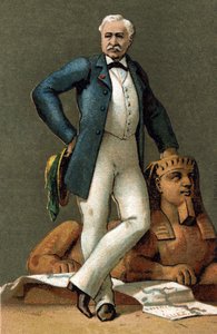 Porträt von Ferdinand de Lesseps (1805-1894), französischer Diplomat und Verwalter, im Jahr 1885.