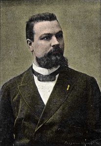 Porträt von Gerard Encausse, bekannt als Papus, Okkultist, Mitbegründer des Martinistenordens (1865-1916).