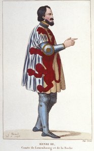 Porträt von Heinrich III., Graf von Luxemburg (1247 - 1284) von Unknown artist