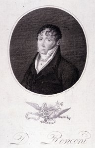 Porträt des italienischen Tenors Domenico Ronconi
