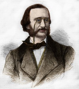 Porträt von Jacques Offenbach (1819-1880), deutscher Komponist, naturalisierter Franzose.