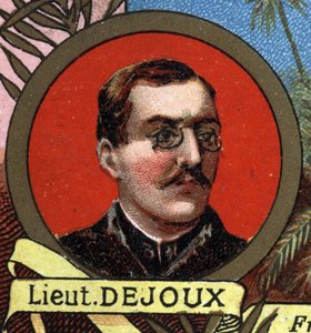 Porträt von LITTER DEJOUX, verantwortlich für eine geografische Mission nach Madagaskar im Jahr 1897