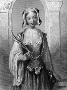 Porträt der heiligen Justina, Jungfrau und Märtyrerin von Antiochia. von Unknown artist