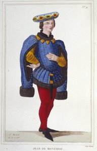 Porträt von Jean de Montaigu. Französischer Staatsmann (1349 bis 1409). Superintendent der Finanzen im Jahr 1388 (1830)