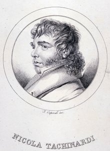 Porträt des italienischen Tenors Tachinardi (Nicola Tacchinardi) von Unknown artist