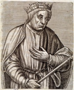Porträt des Königs von Polen Kasimir III. der Große. 1310-1370. Kupferstich des 17. Jahrhunderts von Unknown artist