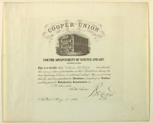 Zertifikat (FRANKREICH & USA), 22. Mai 1861 von Unknown artistUnknown artist