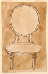Zeichnung, Stuhl, 1780–1790 von Unknown artistUnknown artist