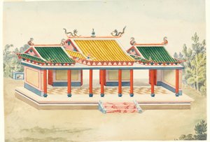 Zeichnung, Chinoiserie-Pavillon, 1815–1822 von Unknown artistUnknown artist