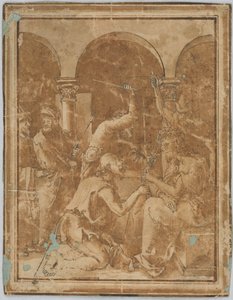 Kopie der Krönung mit den Dornen in der Kleinen Passion von Albrecht Dürer, veröffentlicht 1511, 1525–1600 von Unknown artistUnknown artist