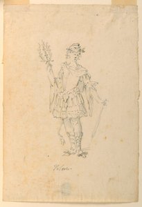 Kostümentwurf: Tapferkeit für ein Ballett, ca. 1720 von Unknown artistUnknown artist