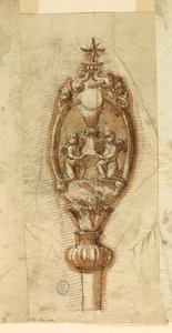Wappen eines Prozessionsstabes, 1600–1650 von Unknown artistUnknown artist