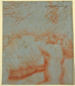 Zeichnung, Toter Christus, 17.–frühes 18. Jahrhundert von Unknown artistUnknown artist