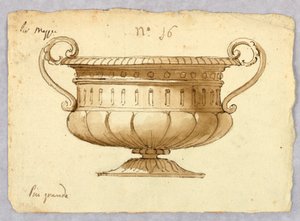 Zeichnung, Entwurf für eine Schale, 1780–1820 von Unknown artistUnknown artist