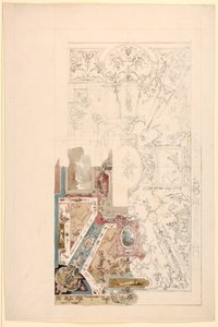 Zeichnung, Entwurf für eine Decke, 1750–1800 von Unknown artistUnknown artist