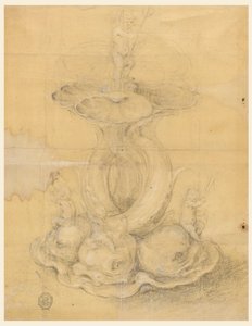 Zeichnung, Entwurf für ein Mittelstück, 1630–60 von Unknown artistUnknown artist