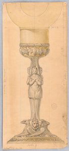 Zeichnung, Entwurf für einen Kelch, 1825–1850