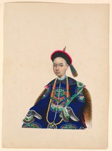 Miniatur, Porträt eines sitzenden Mannes, ca. 1820–60 von Unknown artistUnknown artist