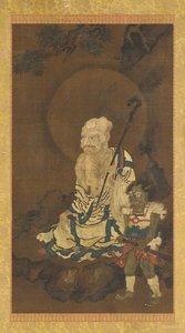 Ein Luohan und ein Dämon von Unknown artist