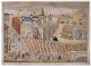 Eine Aussicht auf die Stadt und den Hafen von Havanna, eingenommen vom Earl of Albemarle und Sir George Pocock am 13. August