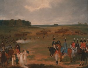 Eine Überprüfung der London Volunteer Cavalry und Flying Artillery im Hyde Park im Jahr 1804 von Unknown artist