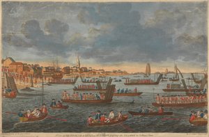 Eine Ansicht von Gravesend in Kent, mit Truppen, die die Themse nach Tilbury Fort überqueren von Unknown artist