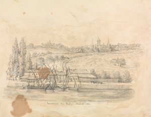 Ein Blick auf Lausanne von Ouchy von Unknown artist