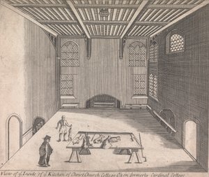 Ansicht der Küche des Christ Church College, Oxon, ehemals Cardinal College; [nicht nummeriert] (Band Eins) von Unknown artist