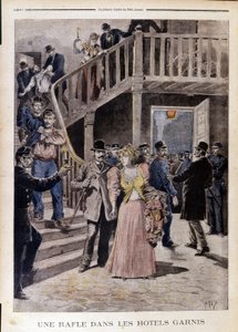 Razzia in Hotels - in „Le Petity Journal“ vom 04.08.1895