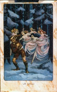 Eine Szene aus „Le Villi“, die Oper (1884) in zwei Akten für Gesang und Klavier von Giacomo Puccini (1858 - 1924). von Unknown artist