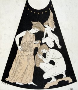 Toilette einer Frau - Faksimile einer griechischen Vase
