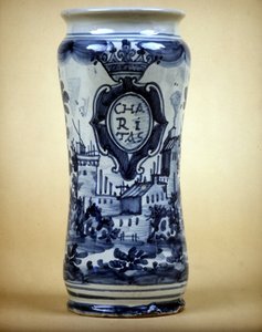 Albarello: Apothekenvase. von Unknown artist