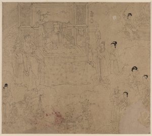 Album mit daoistischen und buddhistischen Themen: Könige der Hölle: Blatt 28 von Unknown artist