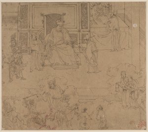 Album mit daoistischen und buddhistischen Themen: Könige der Hölle: Blatt 33 von Unknown artist