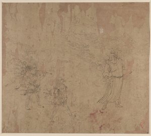 Album mit daoistischen und buddhistischen Themen: Prozession daoistischer Gottheiten: Blatt 18