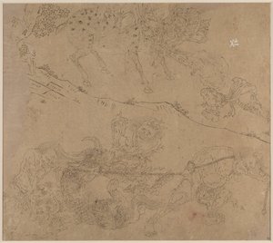 Album der daoistischen und buddhistischen Themen: Suche den Berg: Blatt 47