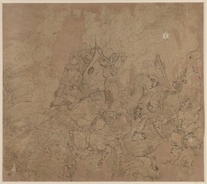 Album der daoistischen und buddhistischen Themen: Suche den Berg: Blatt 49