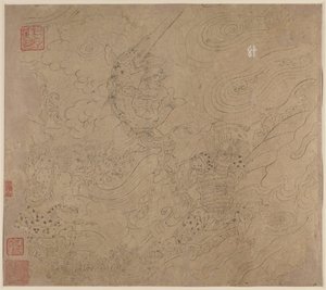 Album der daoistischen und buddhistischen Themen: Suche den Berg: Blatt 50 von Unknown artist
