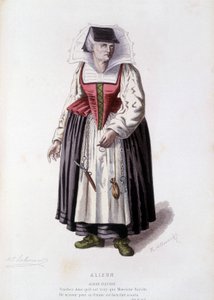 Alizon Fleurie in „Alizon“ (von JC Discret), in „Das französische Theater im 16. und 17. Jahrhundert vor Molière“ von Edouard Fournier von Unknown artist