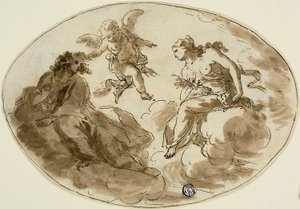 Allegorie mit maskierter Figur
