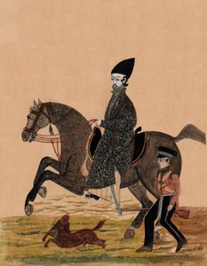 Ein afghanischer Sirdar [Offizier] und ein britischer Soldat, ca. 1841 von Unknown artist