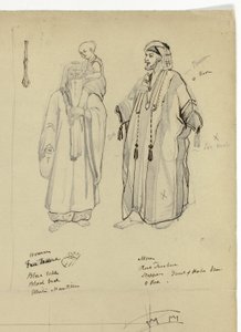Arabischer Mann, Frau und Kind von Unknown artist