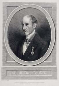 Augustin Louis Cauchy 1789-1857 englischer Mathematiker - Gravur von Unknown artist